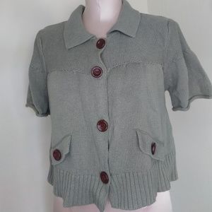 Ruff Hewn Sweater Cardigan Knitted Size Small